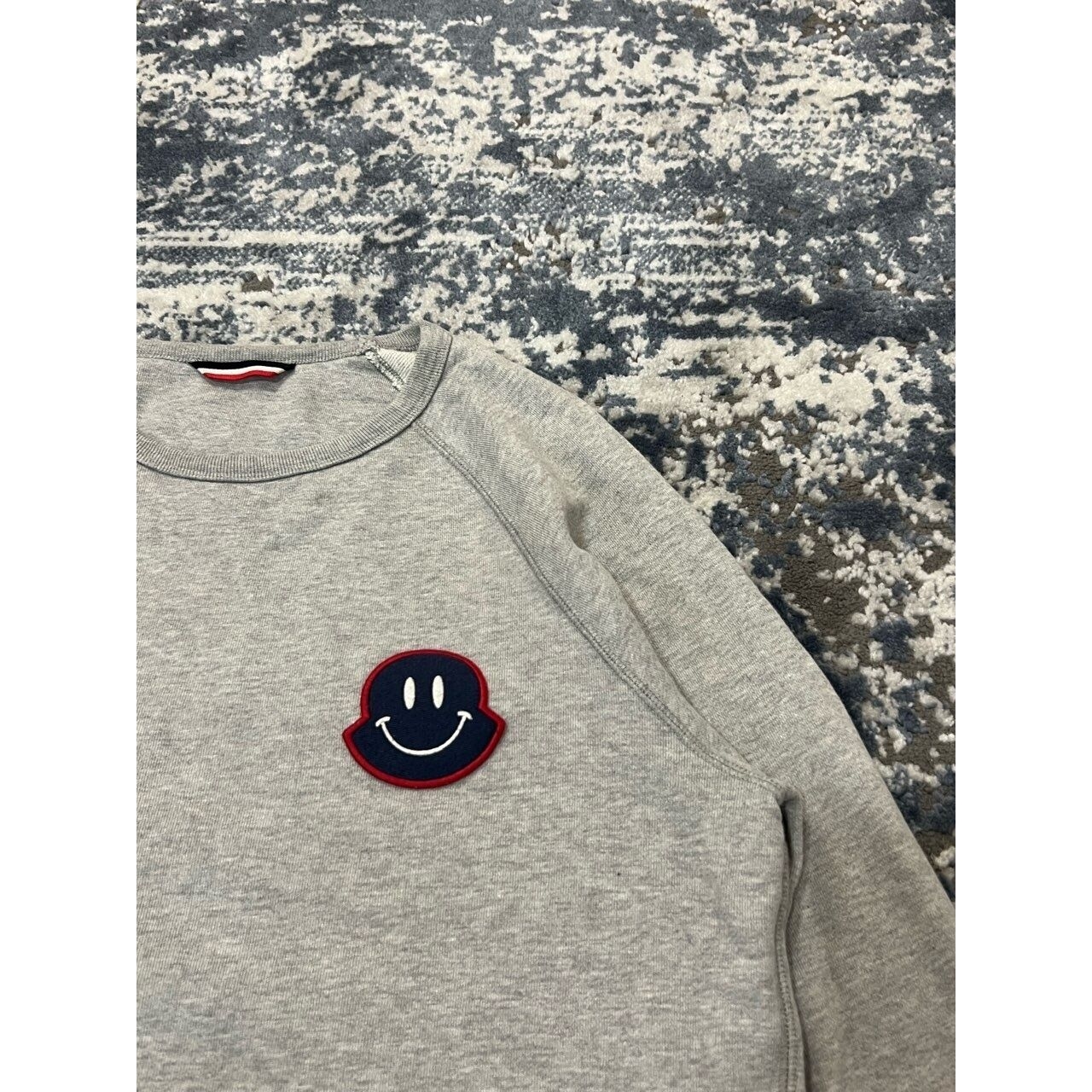 Moncler Smiley Light Grey Sweater