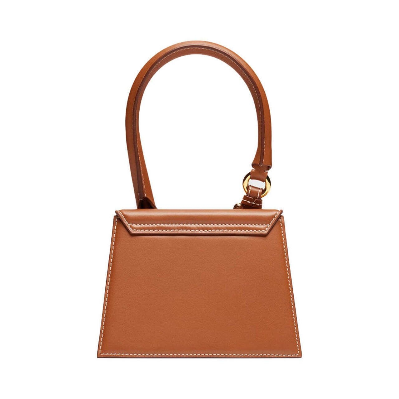 Jacquemus Le Chiquito Moyen Boucle Smooth Leather Handbag Light Brown