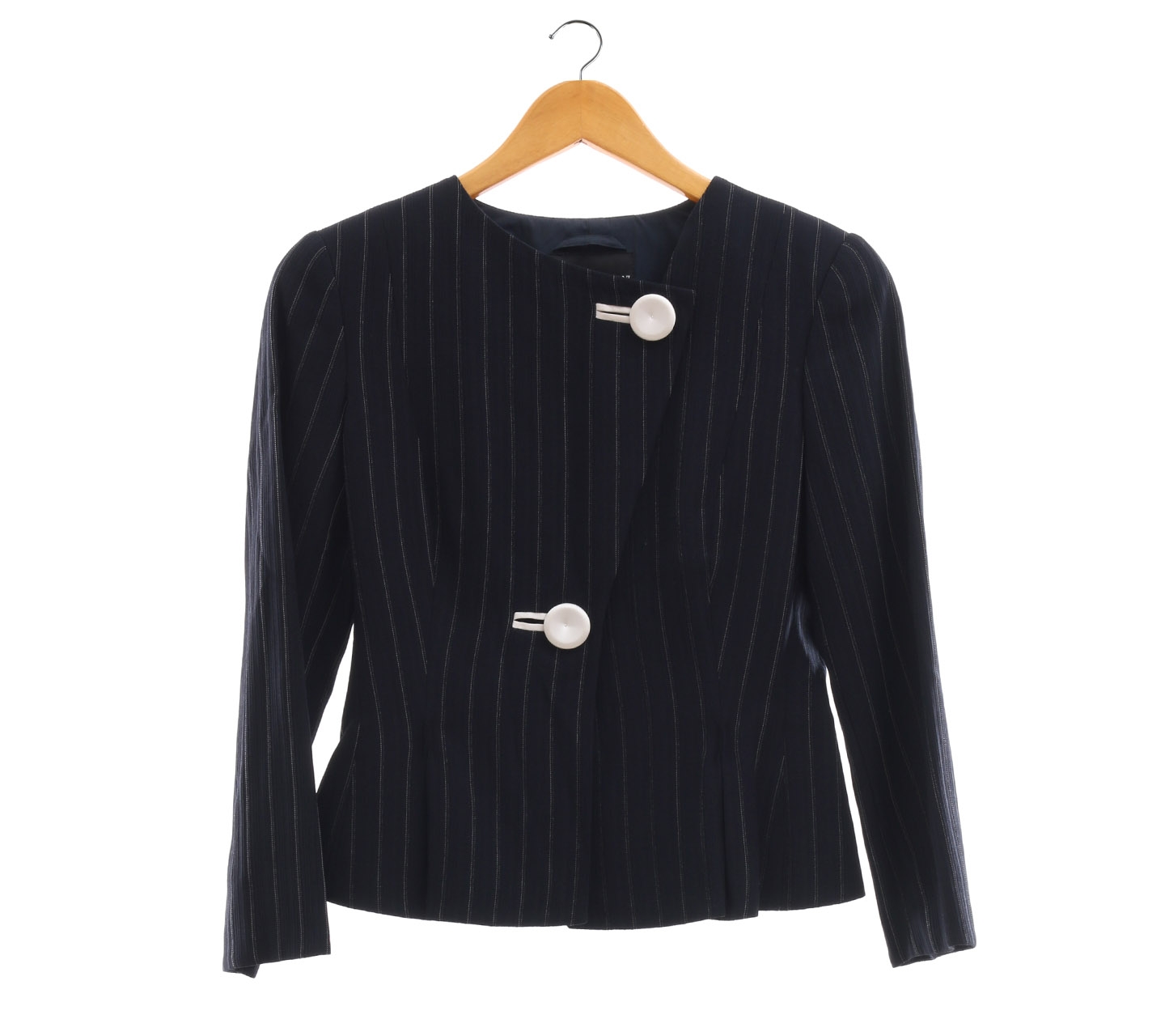 Emporio Armani Navy Striped Blazer