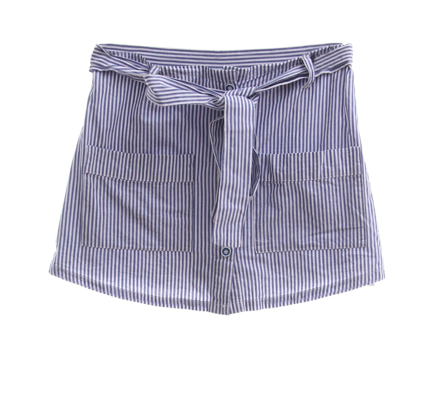 Haoduoyi Blue And White Striped Short Pants