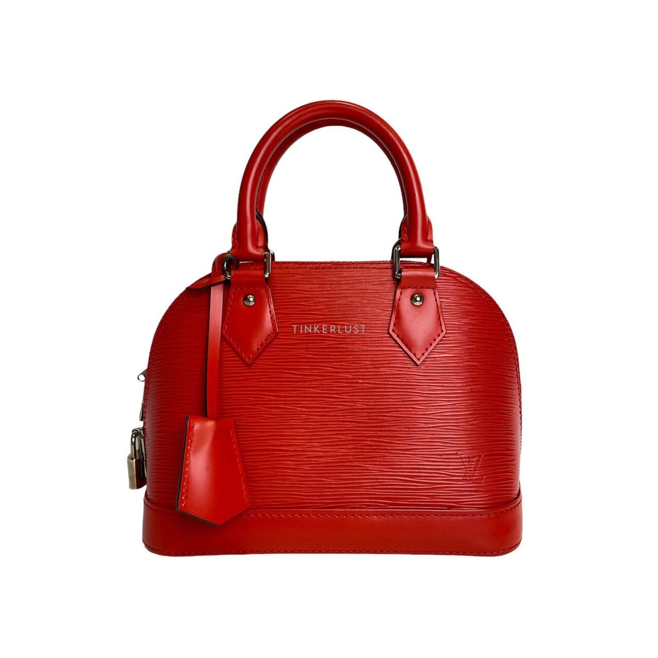 Louis Vuitton BB Alma Epi Leather In Red SHW Satchel Bag