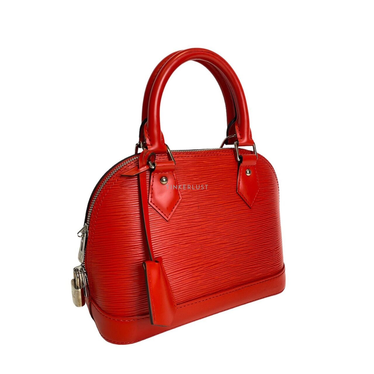 Louis Vuitton BB Alma Epi Leather In Red SHW Satchel Bag