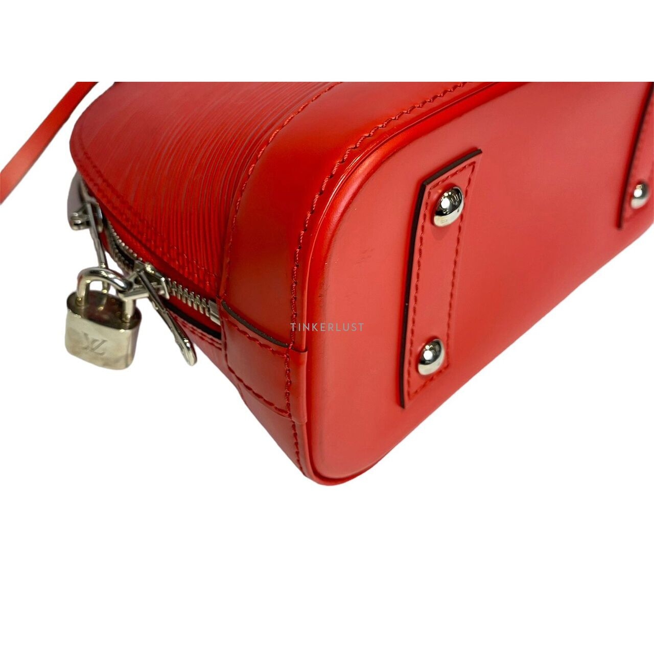 Louis Vuitton BB Alma Epi Leather In Red SHW Satchel Bag