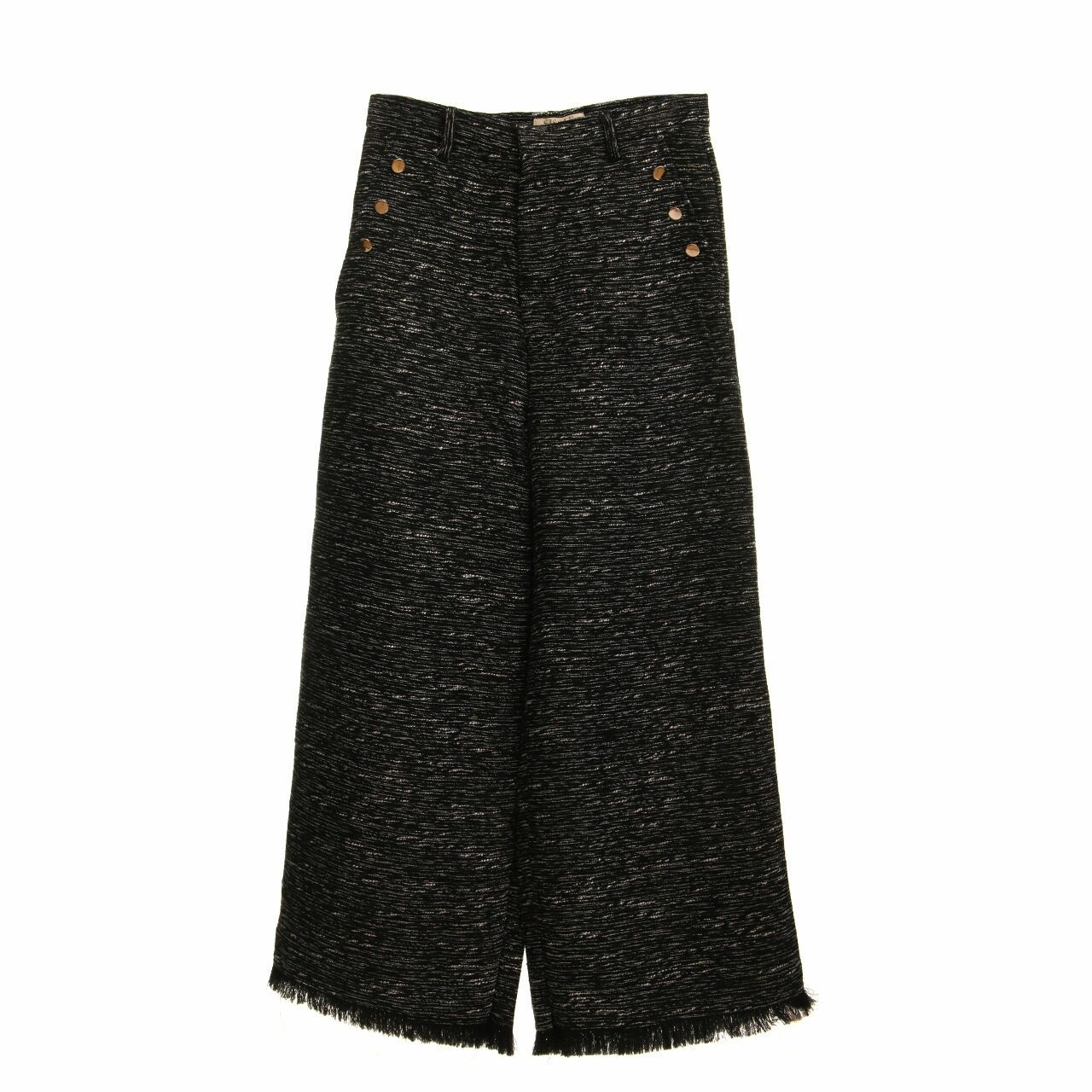 Sissae Black & White Long Pants Cullote