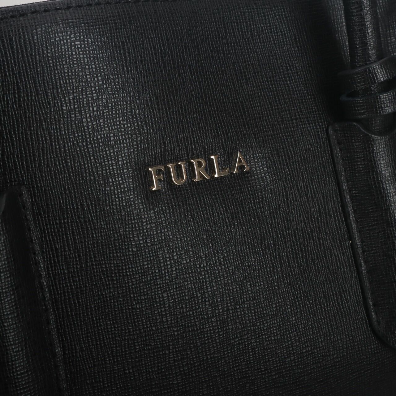 Furla Leather Black Tote Bag