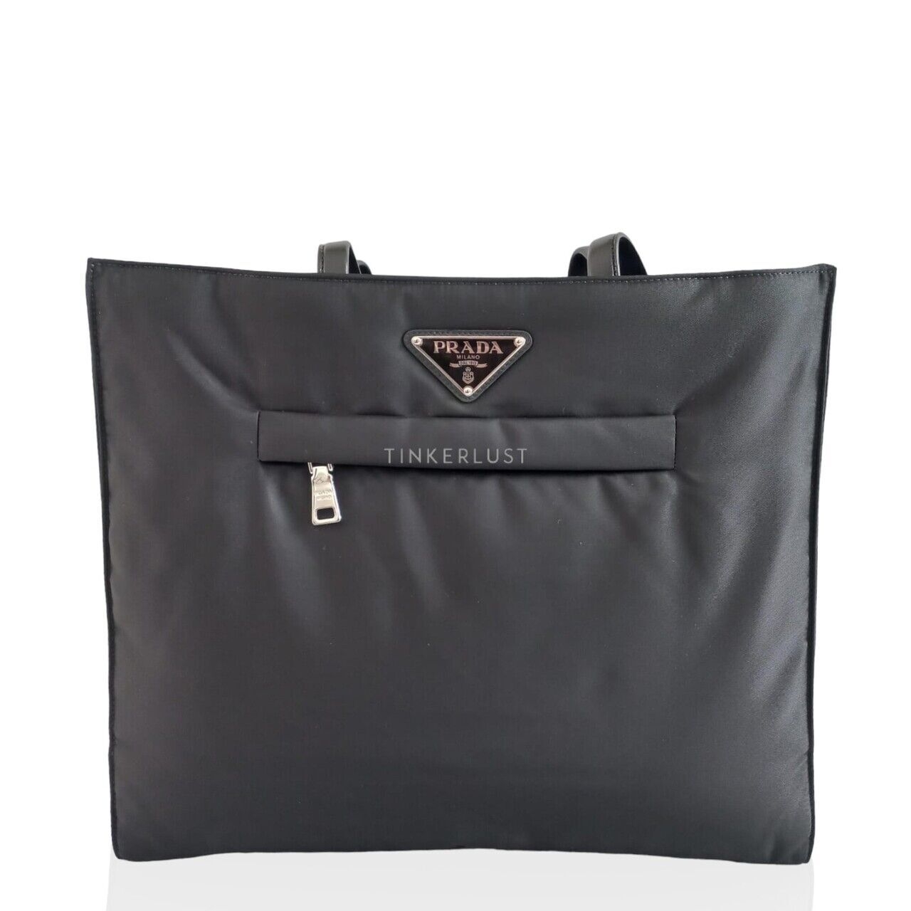 Prada 1BG421 Tessuto Nappa Nero Nylon Shopping Totebag