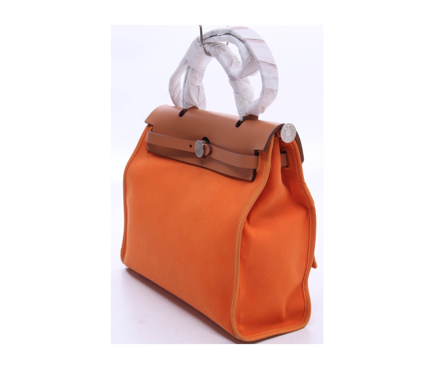 Hermes Orange & Brown Kelly Satchel