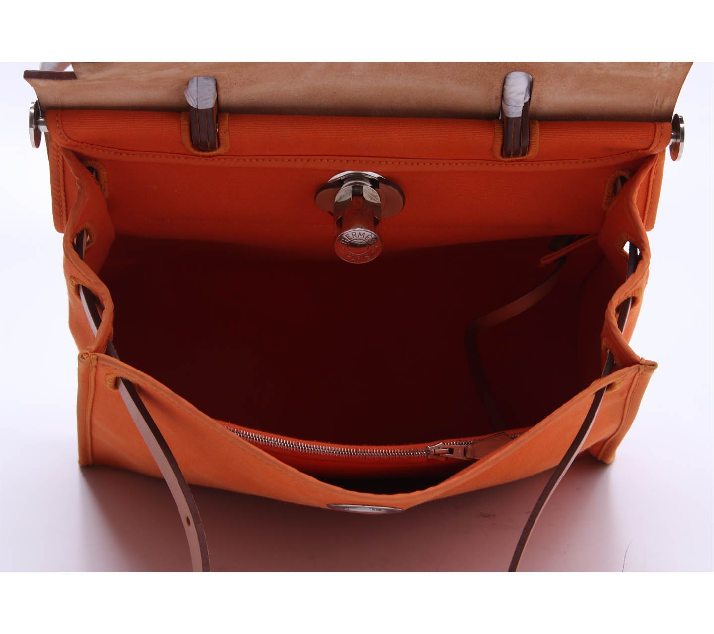 Hermes Orange & Brown Kelly Satchel