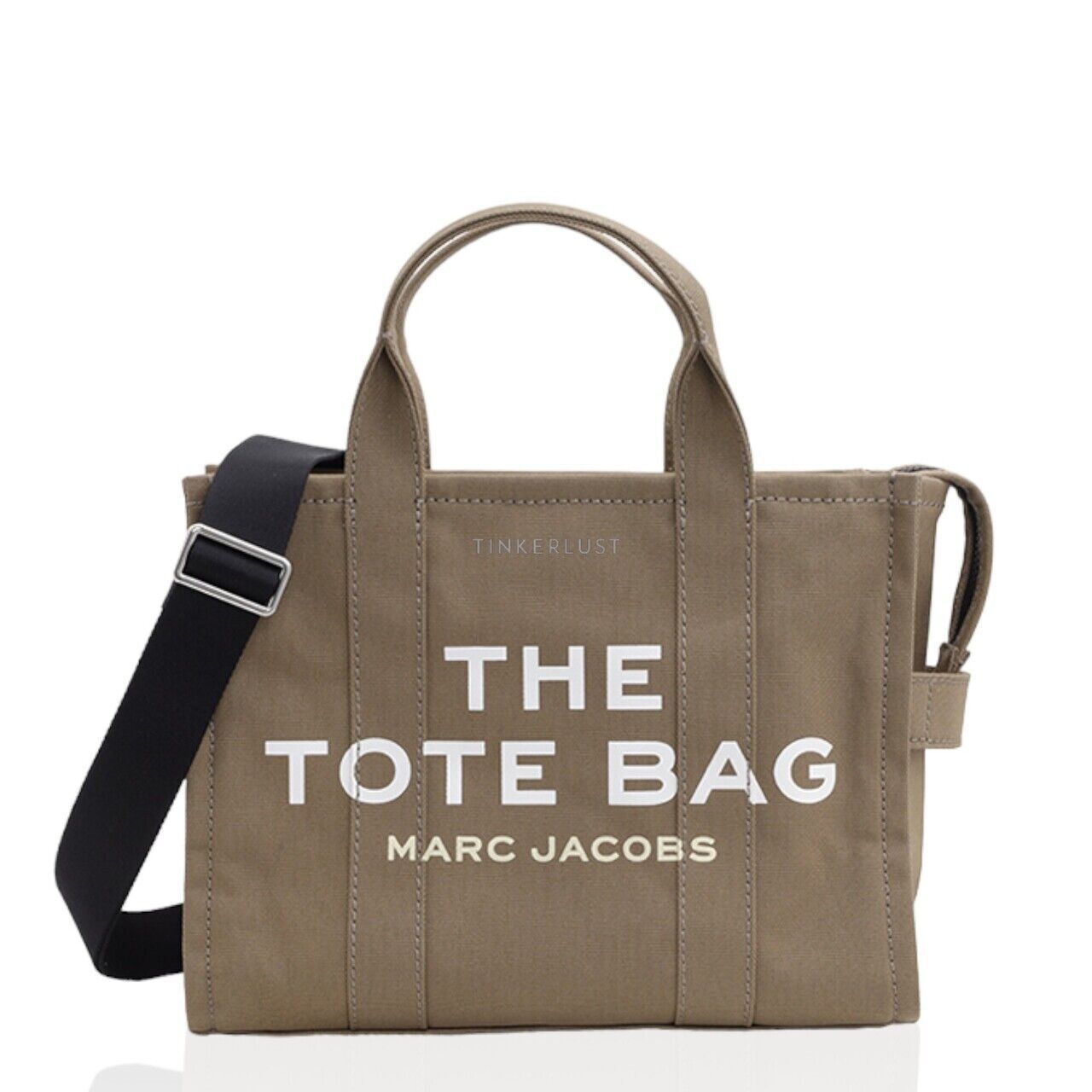 Marc Jacob Small Traveler Tote Bag in Slate Green Canvas Sacthel Bag