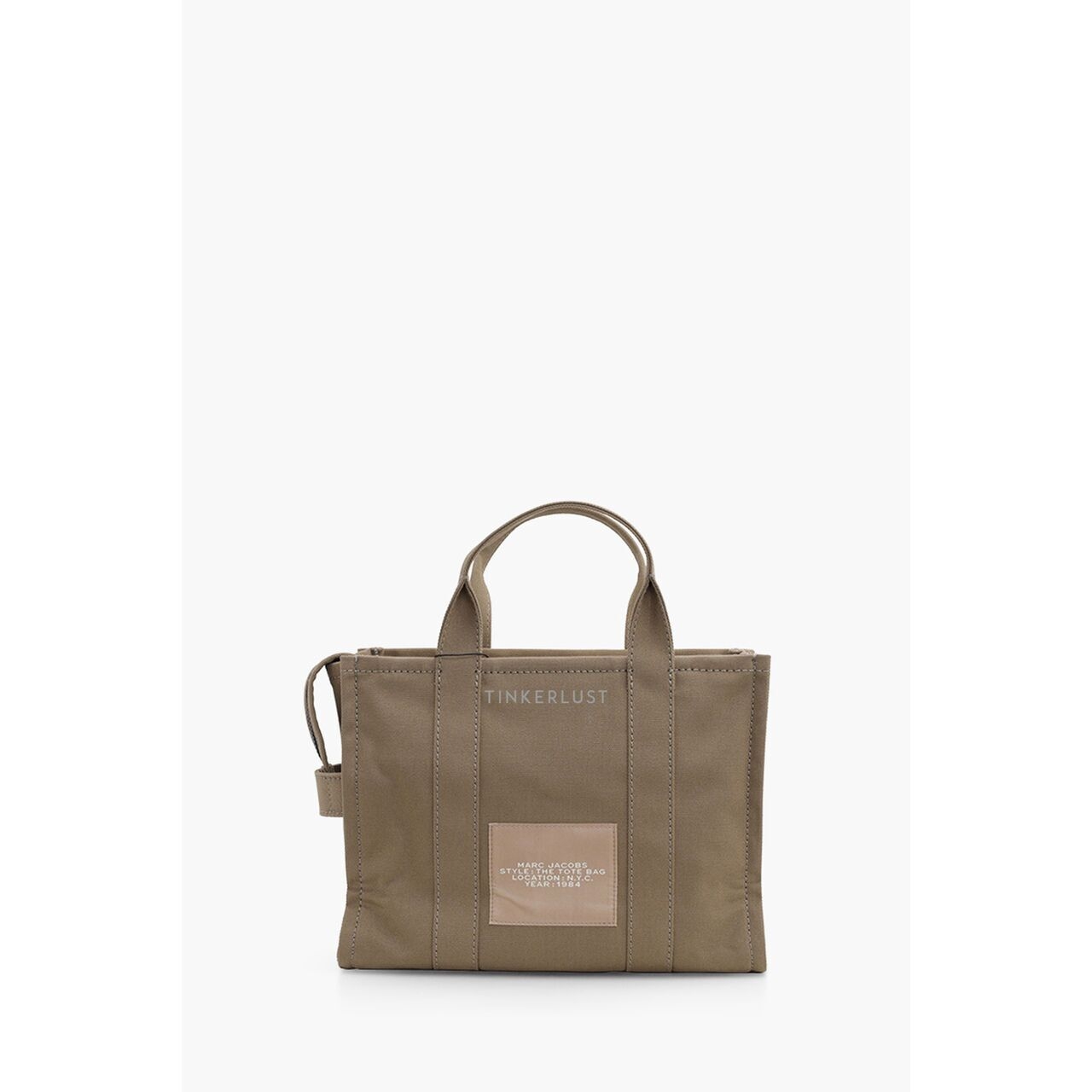 Marc Jacob Small Traveler Tote Bag in Slate Green Canvas Sacthel Bag