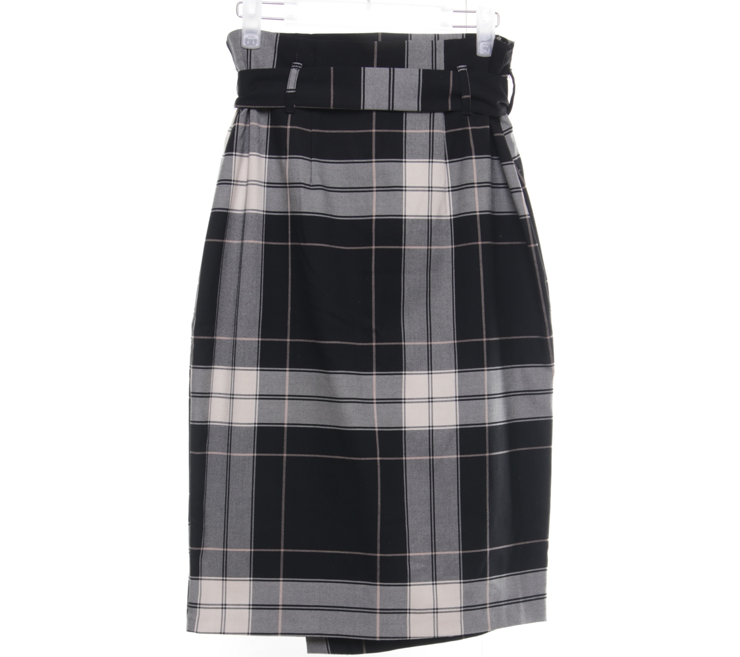 H&M Grey & Black Midi Skirt