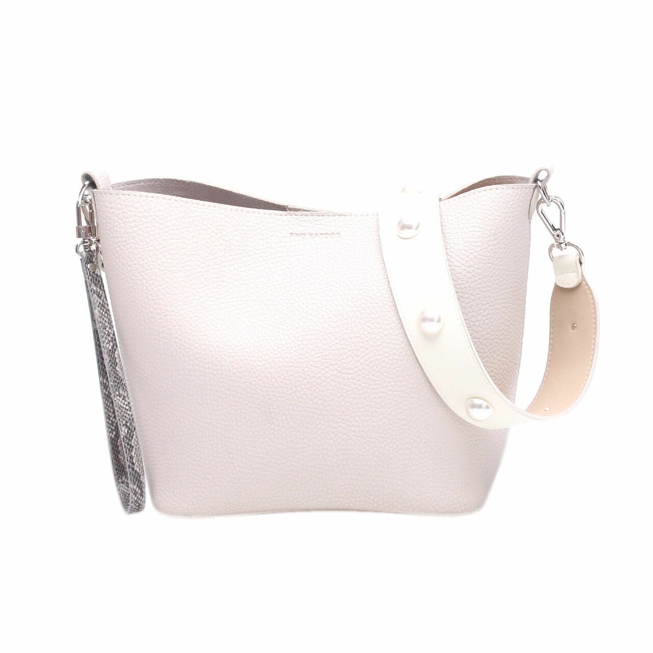 Find Kapoor Beige Pingo Bag Ivory Shoulder Bag