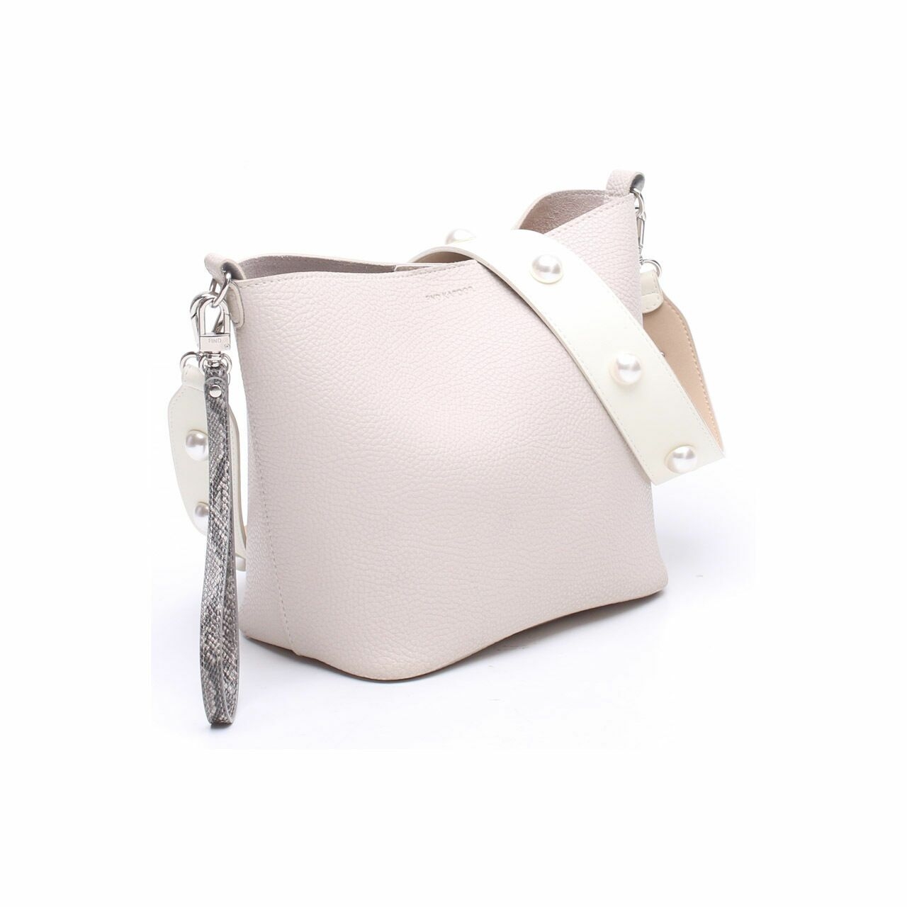 Find Kapoor Beige Pingo Bag Ivory Shoulder Bag