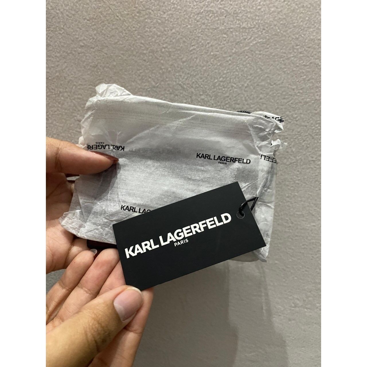 Karl Lagerfeld Card Holder Maroon