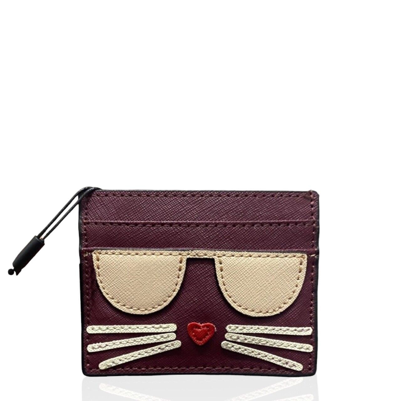 Karl Lagerfeld Card Holder Maroon