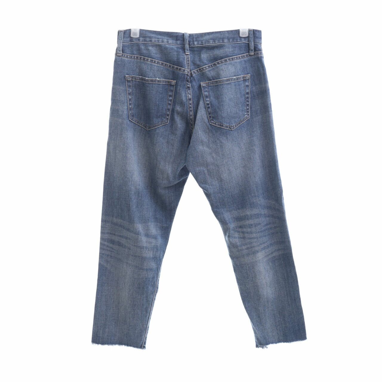 UNIQLO Dark Blue Washed Denim Long Pants