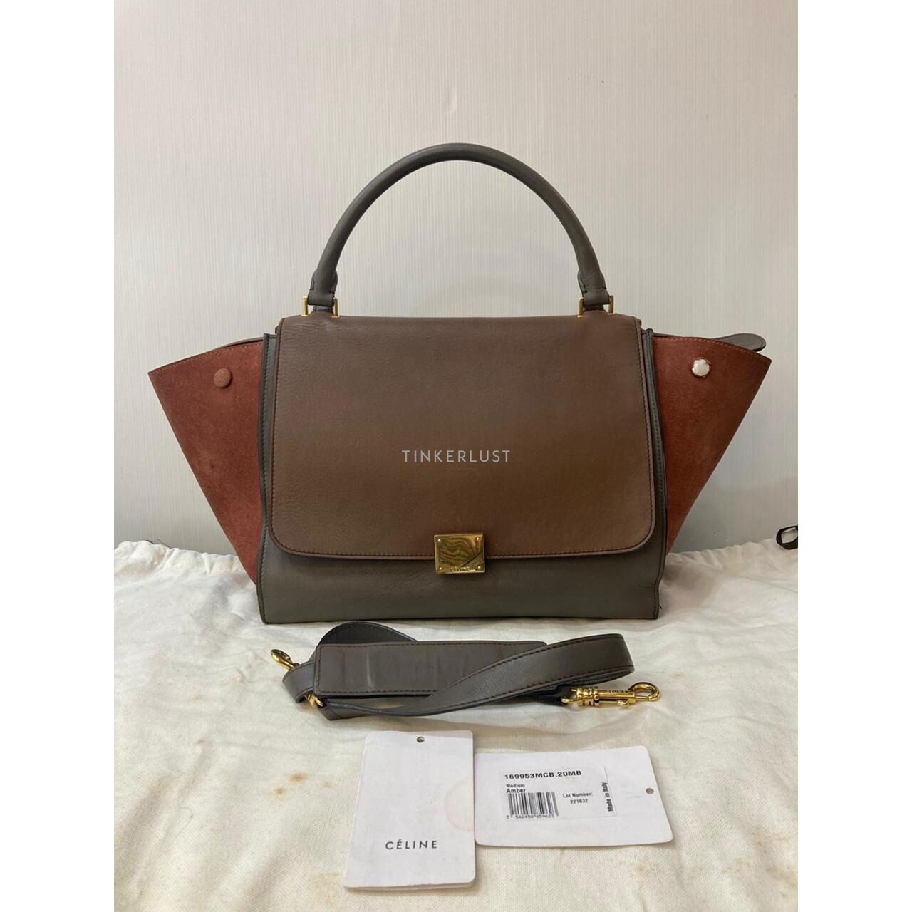 Celine Trapeze Medium 3 Color Satchel