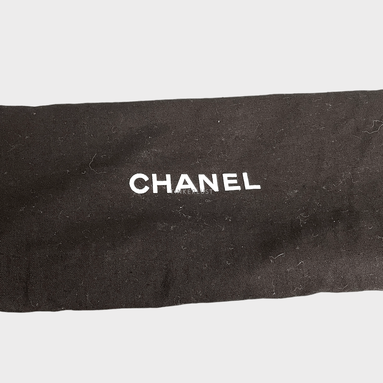 Chanel Suede Whipstitch Flap Grey Small Shoulder Bag