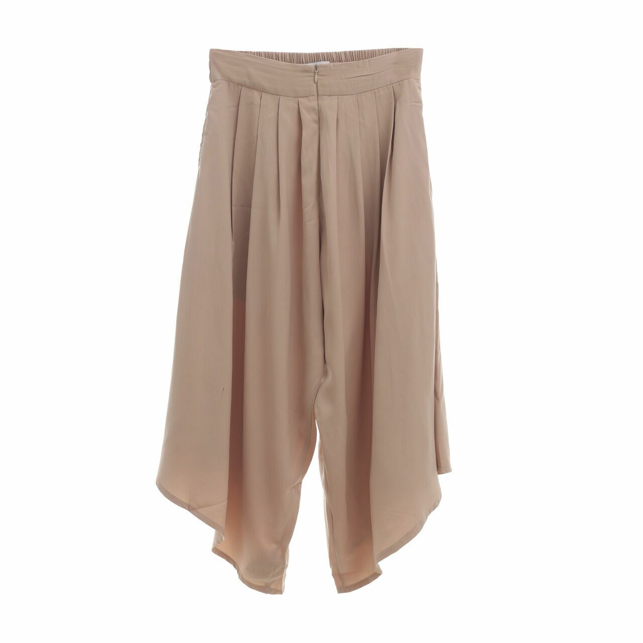 Cotton Ink Beige Culottes Cropped Pants