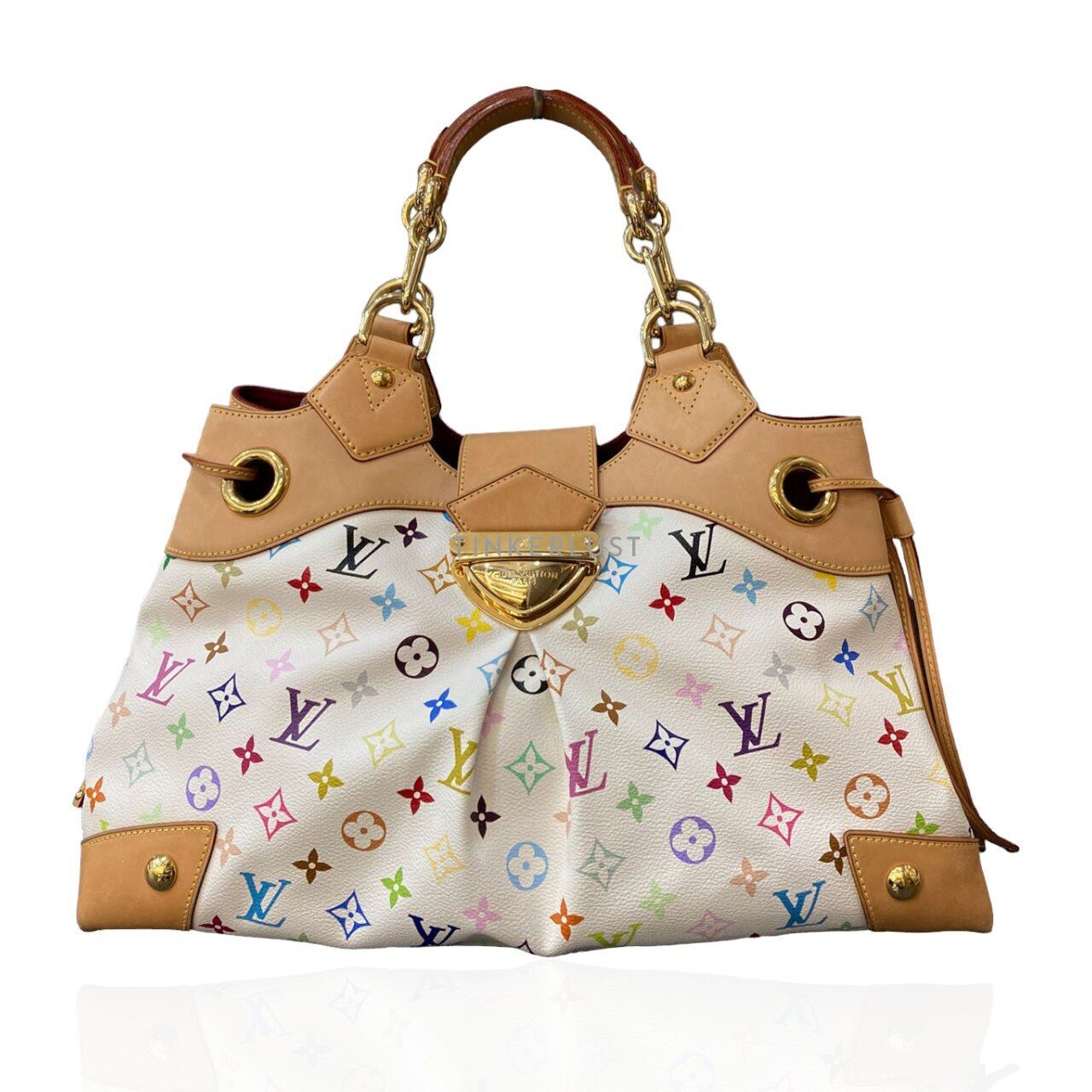 Louis Vuitton Ursula White Multicolor Monogram Canvas GHW Handbag