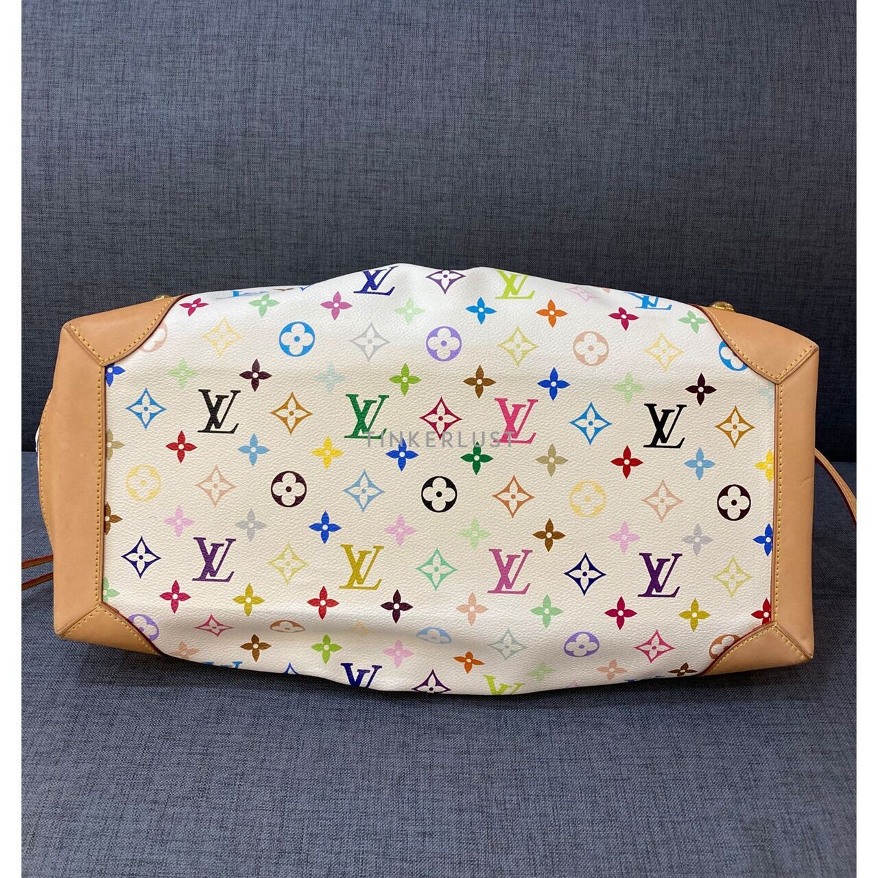 Louis Vuitton Ursula White Multicolor Monogram Canvas GHW Handbag