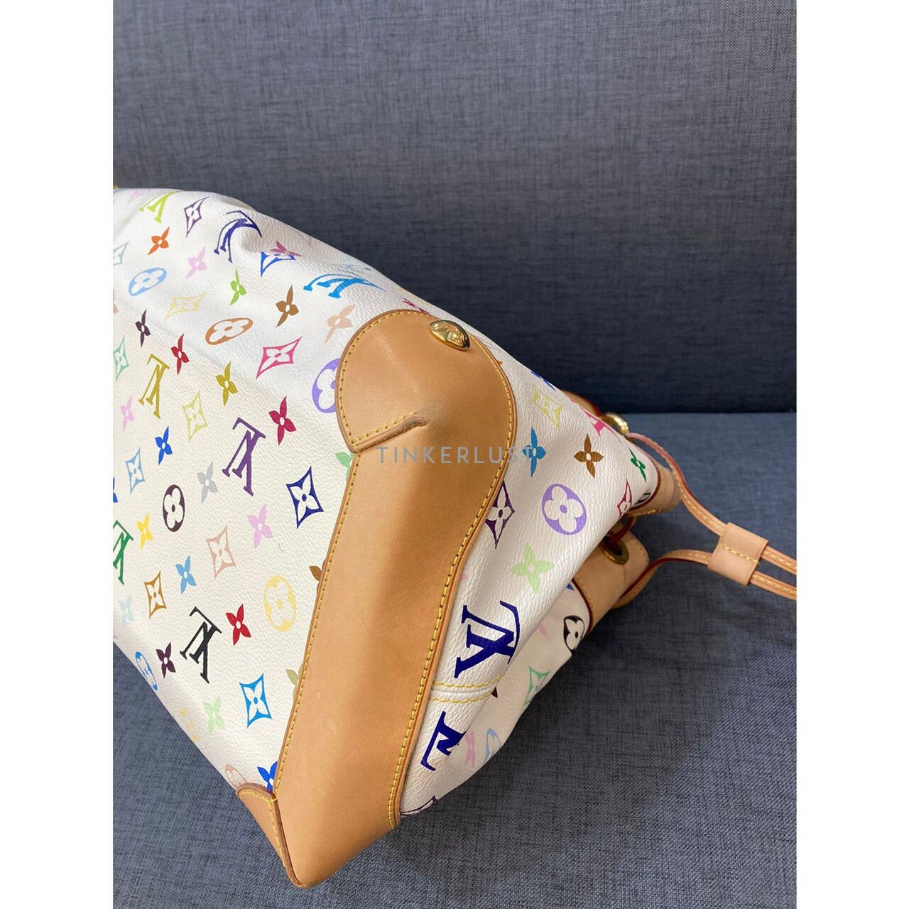 Louis Vuitton Ursula White Multicolor Monogram Canvas GHW Handbag