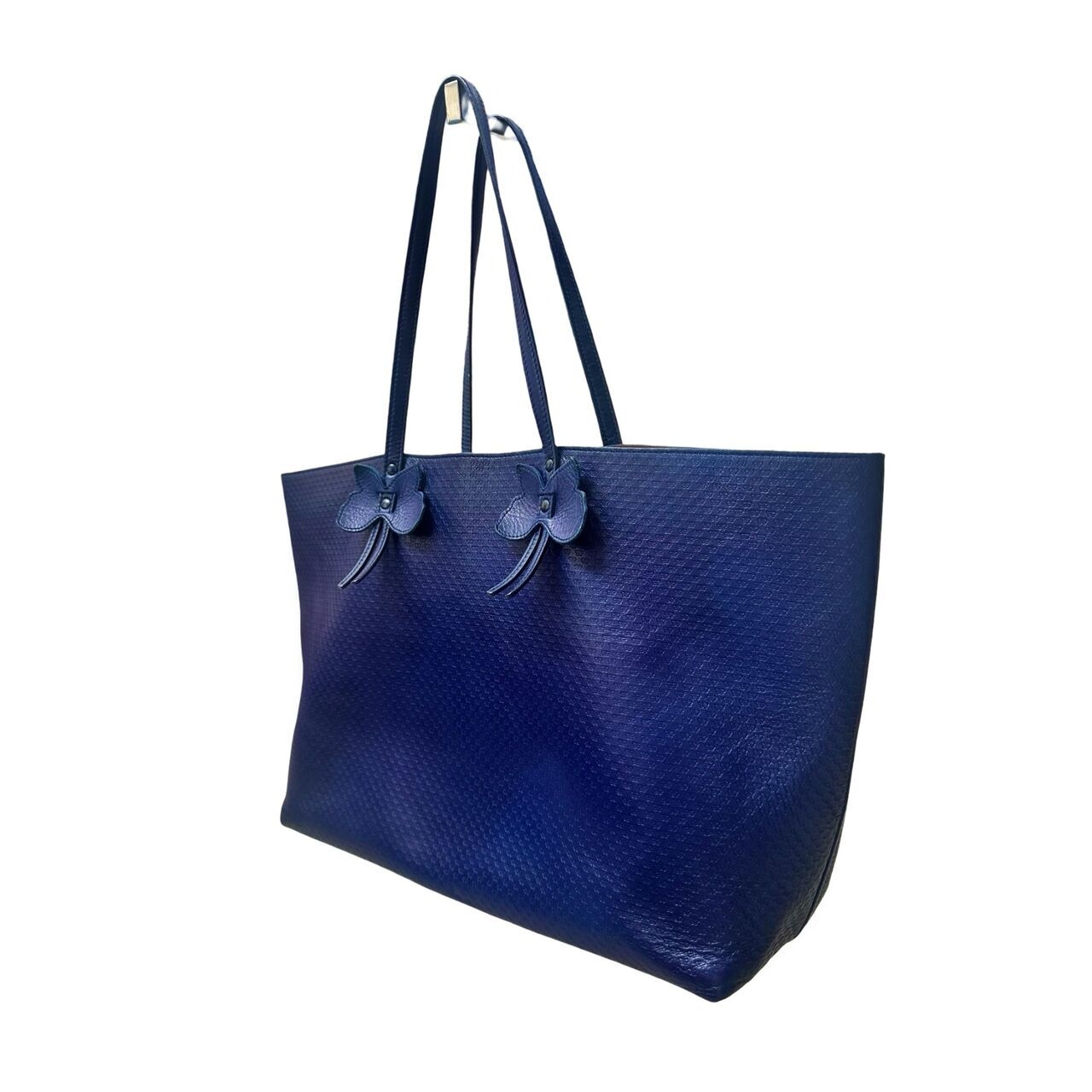 Bottega Veneta Blue Butterfly Leather Tote Bag