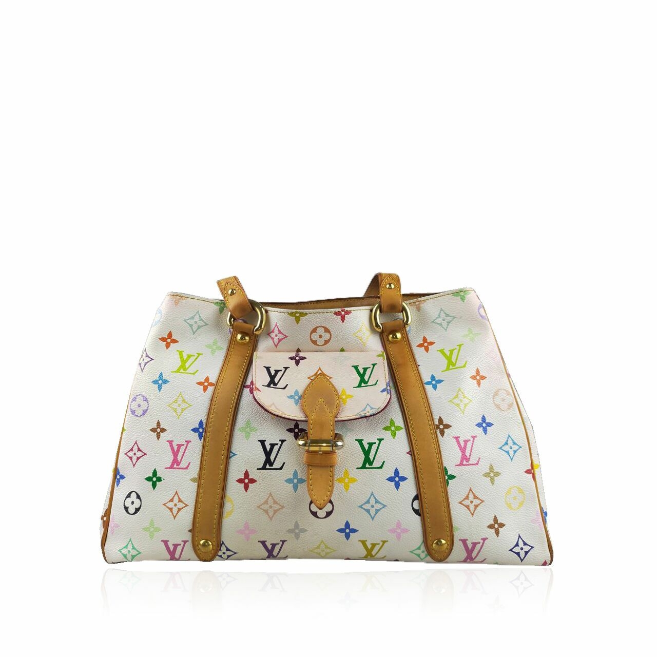 Louis Vuitton Aurelia Monogram Multicolor White Tote bag (MI006)  