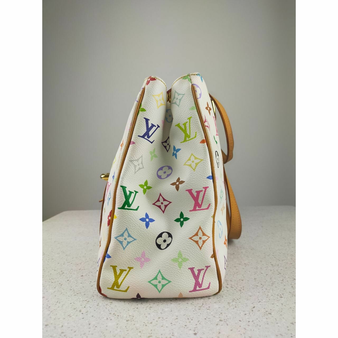 Louis Vuitton Aurelia Monogram Multicolor White Tote bag (MI006)  