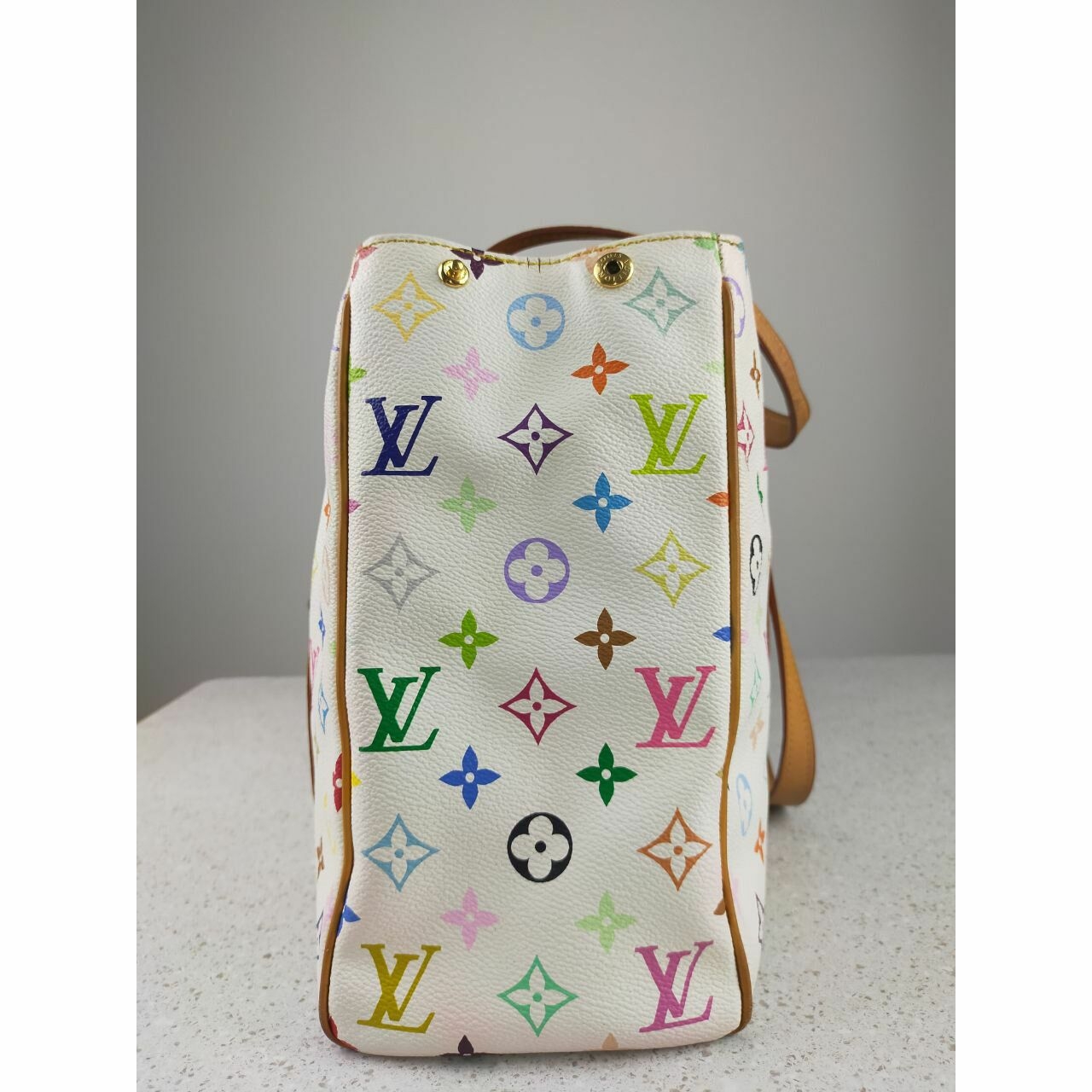 Louis Vuitton Aurelia Monogram Multicolor White Tote bag (MI006)  