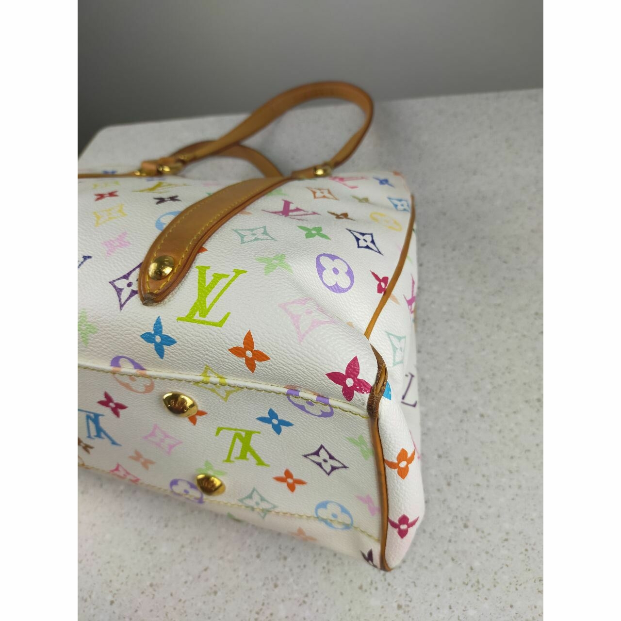 Louis Vuitton Aurelia Monogram Multicolor White Tote bag (MI006)  