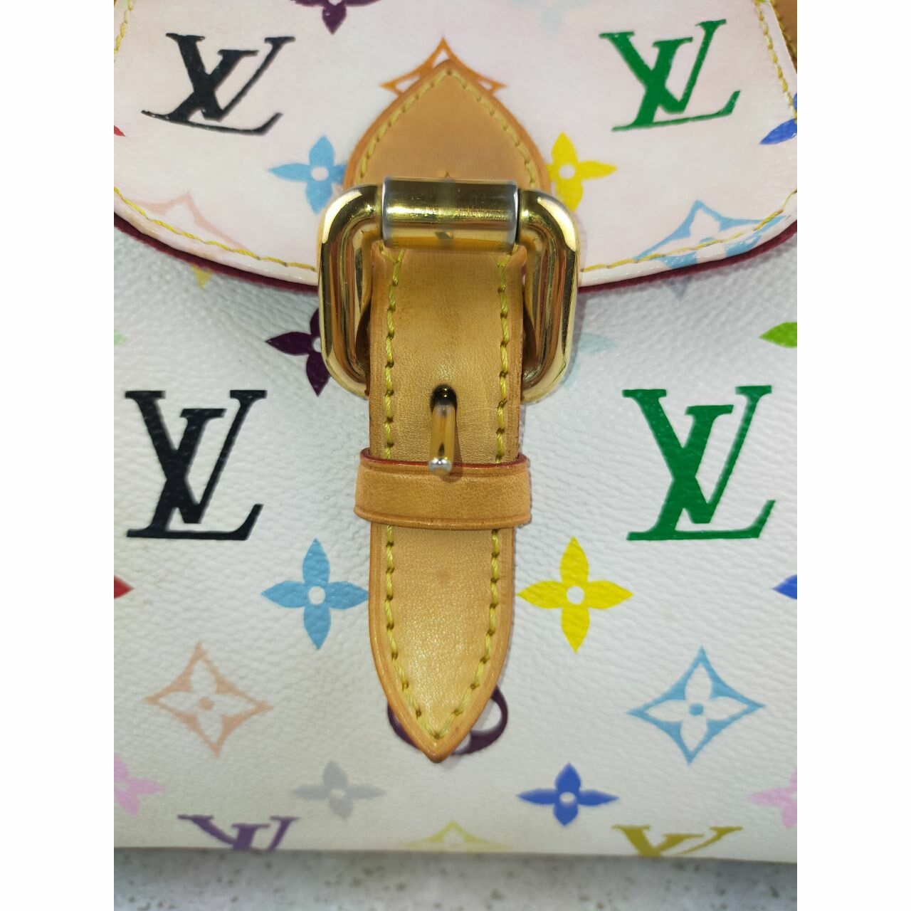 Louis Vuitton Aurelia Monogram Multicolor White Tote bag (MI006)  