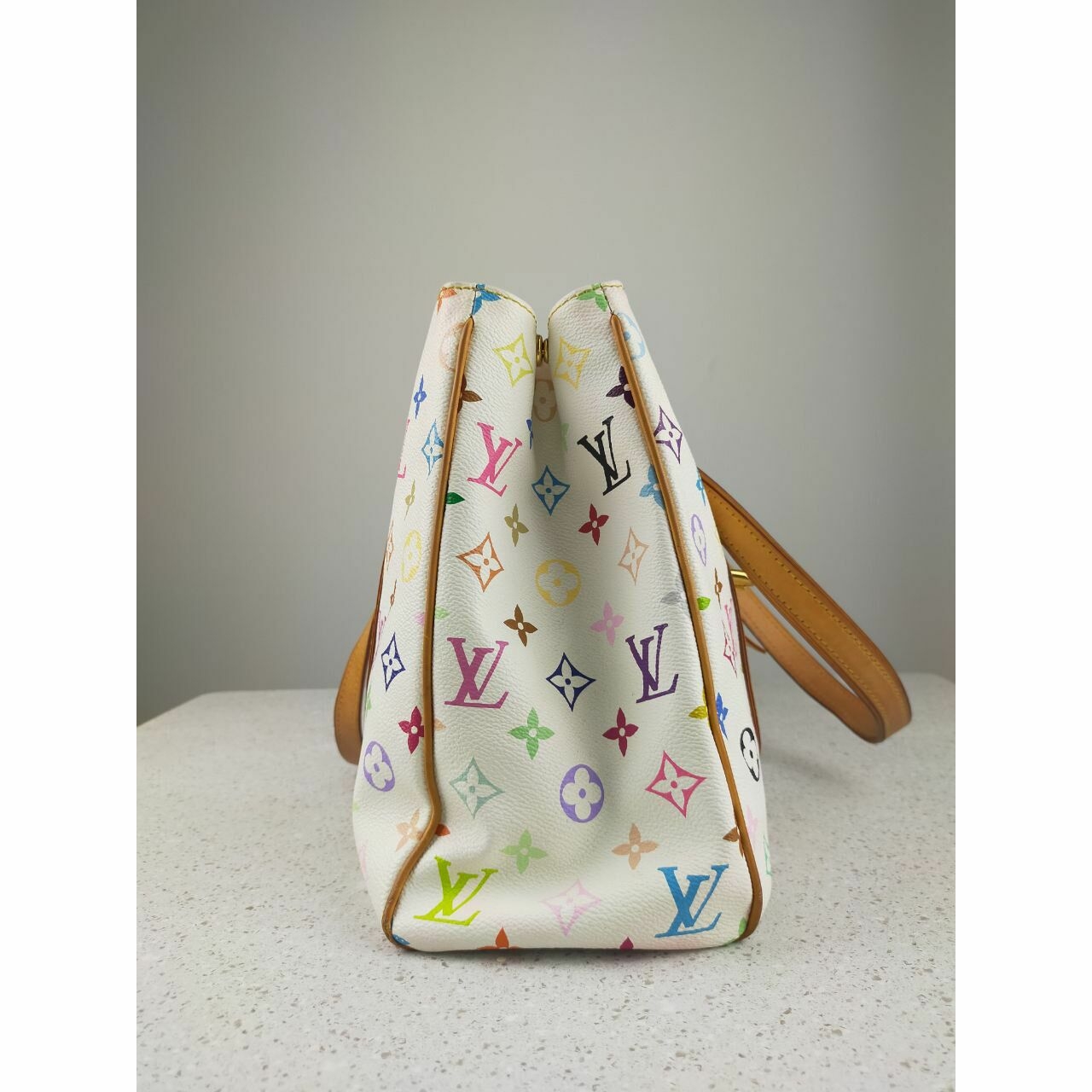 Louis Vuitton Aurelia Monogram Multicolor White Tote bag (MI006)  