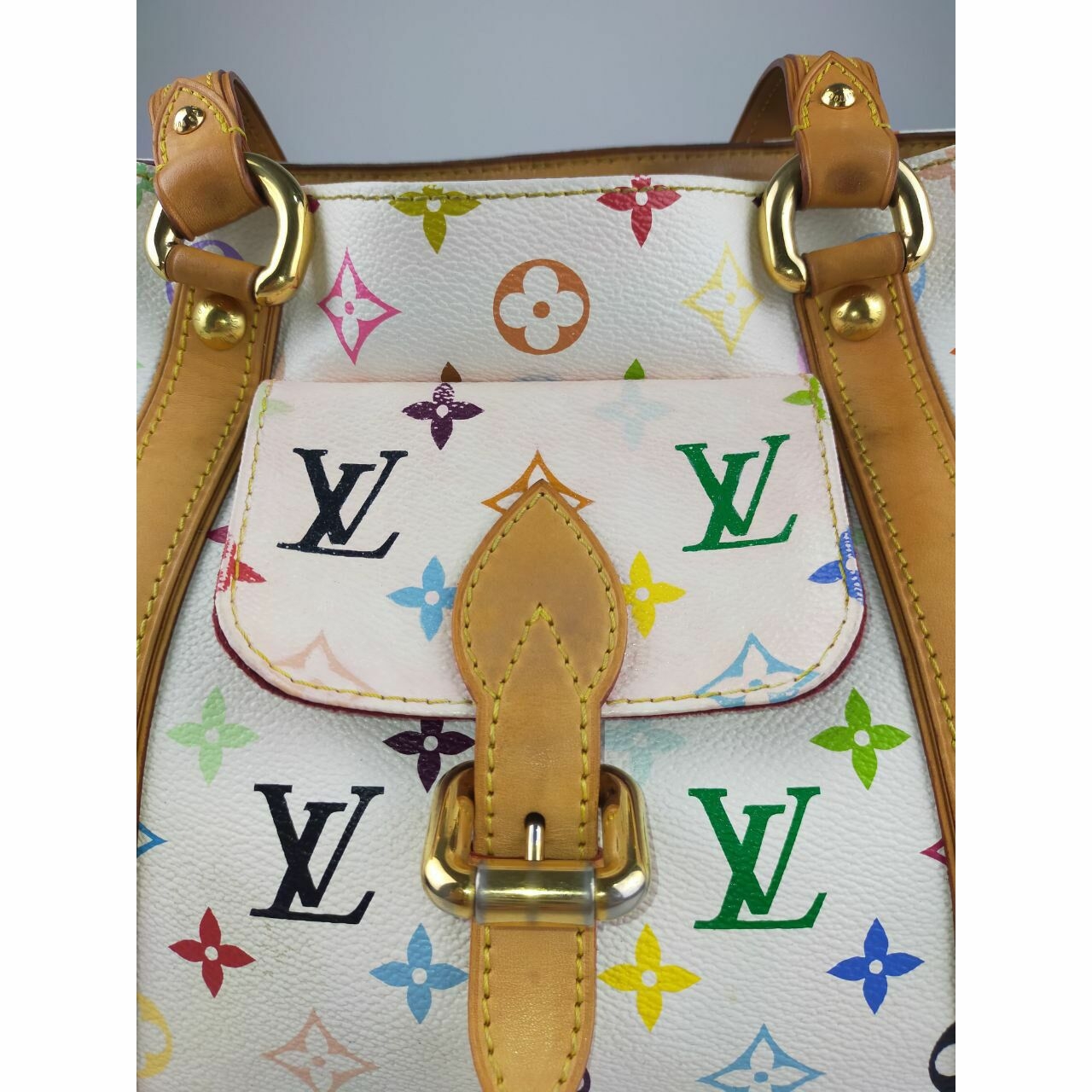 Louis Vuitton Aurelia Monogram Multicolor White Tote bag (MI006)  