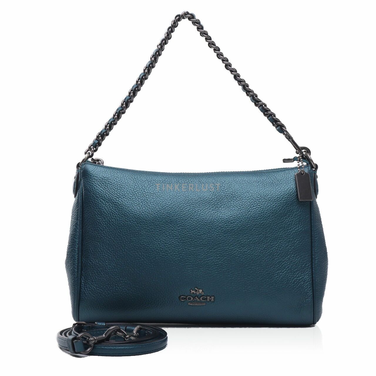 Coach Carrie Crossbody Bag in Dark Metallic Teal