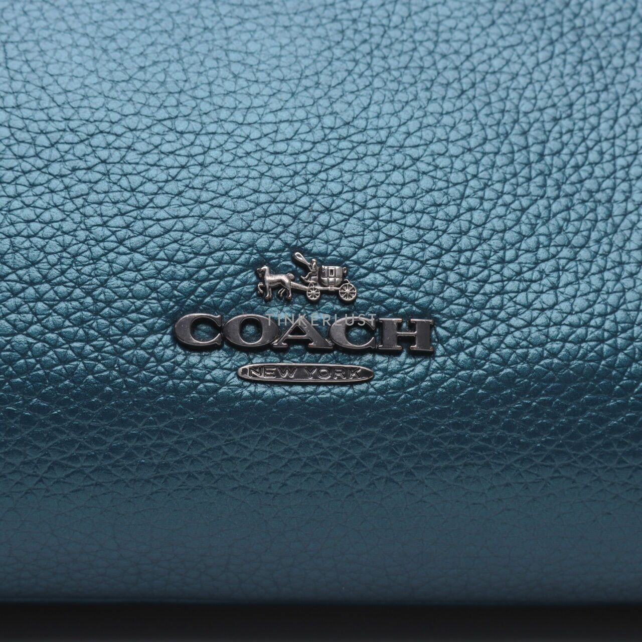 Coach Carrie Crossbody Bag in Dark Metallic Teal