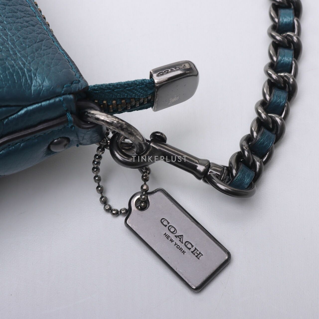 Coach Carrie Crossbody Bag in Dark Metallic Teal