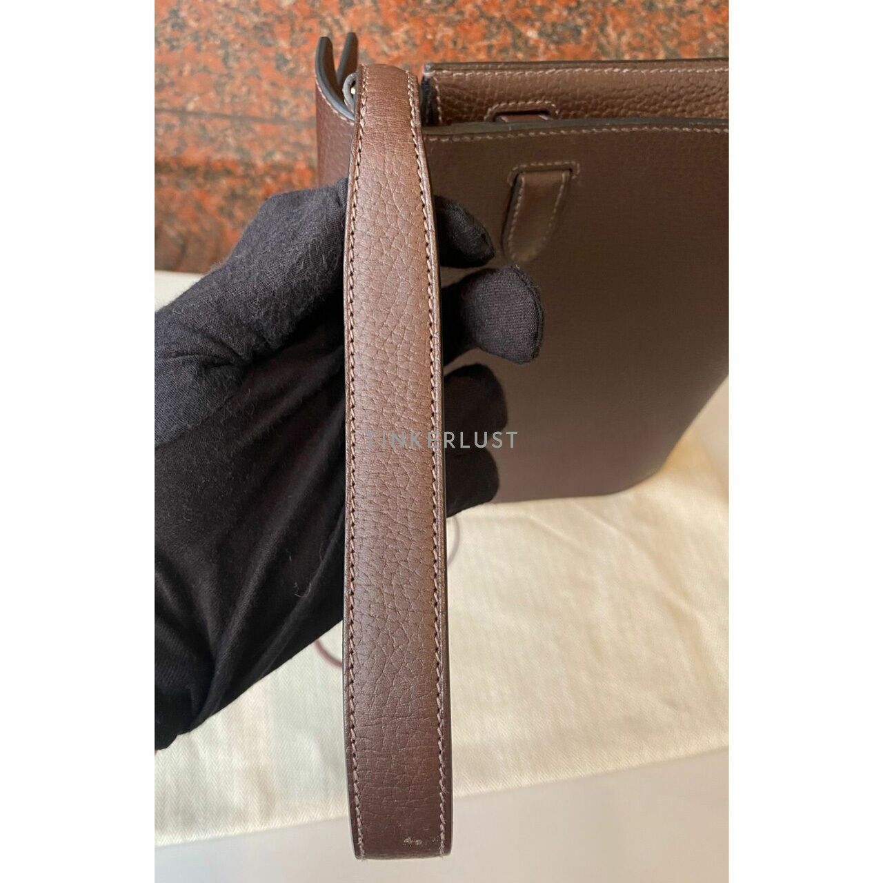 Hermes Pochette Kelly Depechess 25 Ebene Pouch