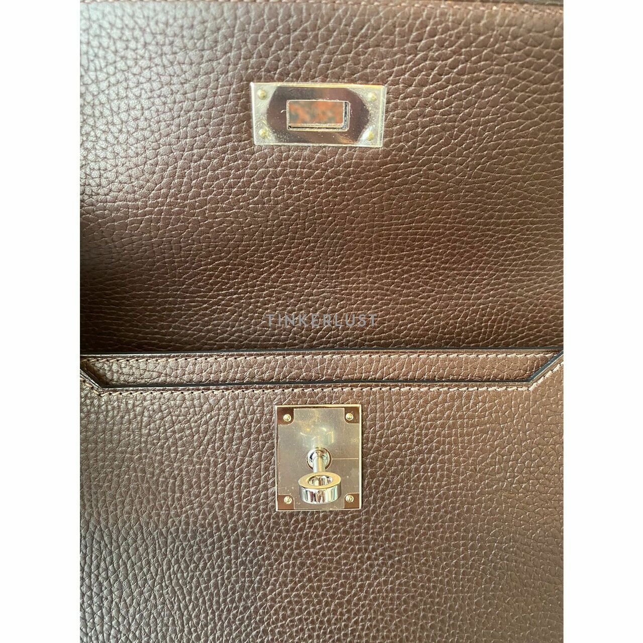 Hermes Pochette Kelly Depechess 25 Ebene Pouch