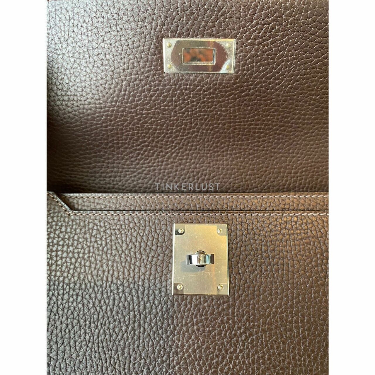 Hermes Pochette Kelly Depechess 25 Ebene Pouch