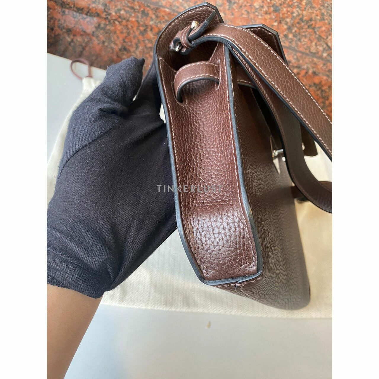 Hermes Pochette Kelly Depechess 25 Ebene Pouch