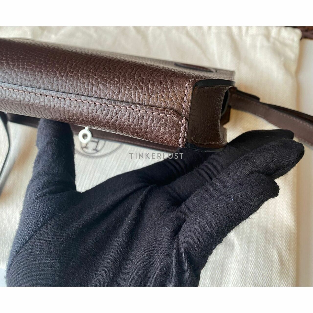 Hermes Pochette Kelly Depechess 25 Ebene Pouch