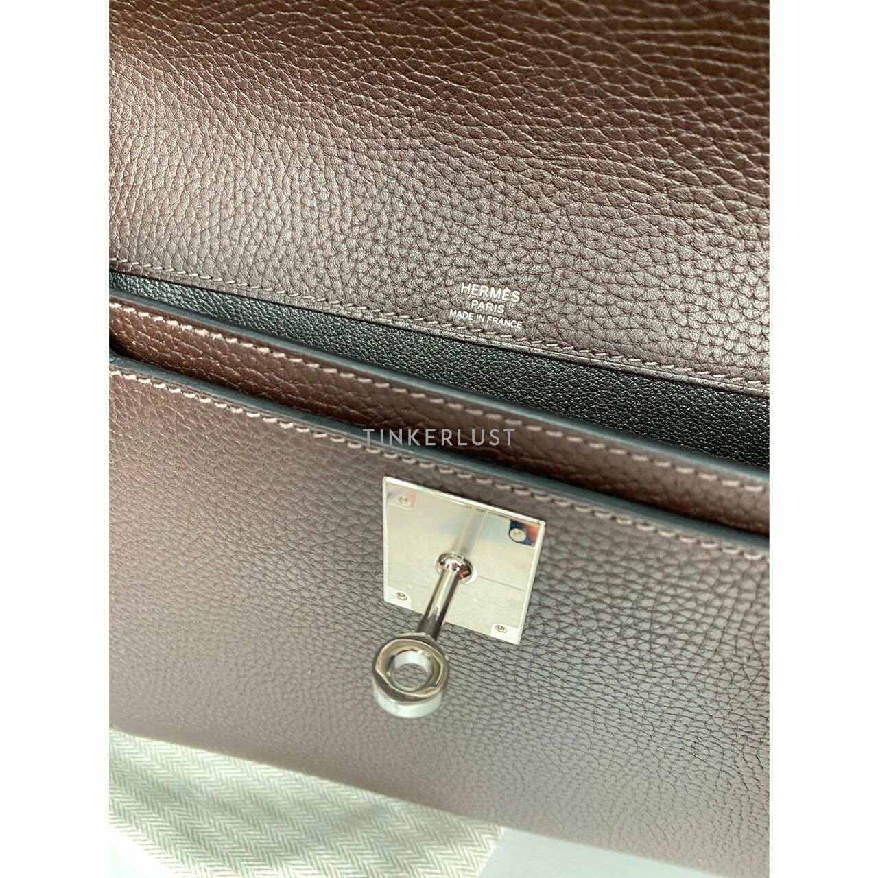 Hermes Pochette Kelly Depechess 25 Ebene Pouch