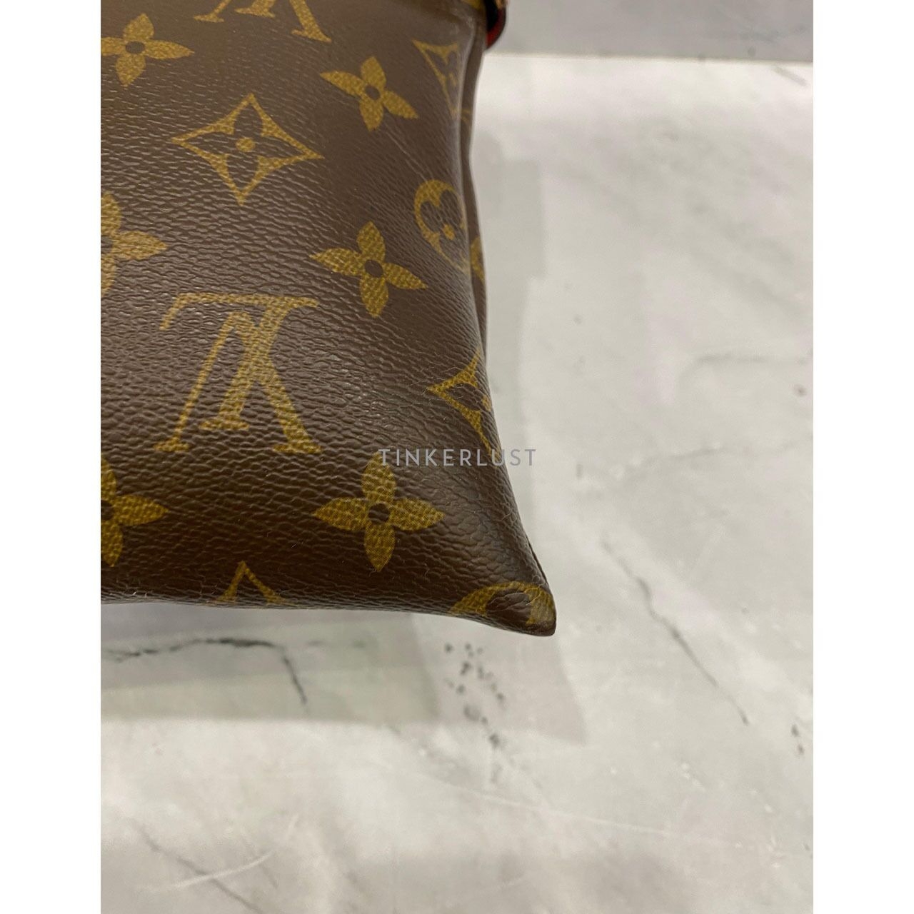 Louis Vuitton Pallas Monogram Caramel Pochette GHW 2017 Pouch