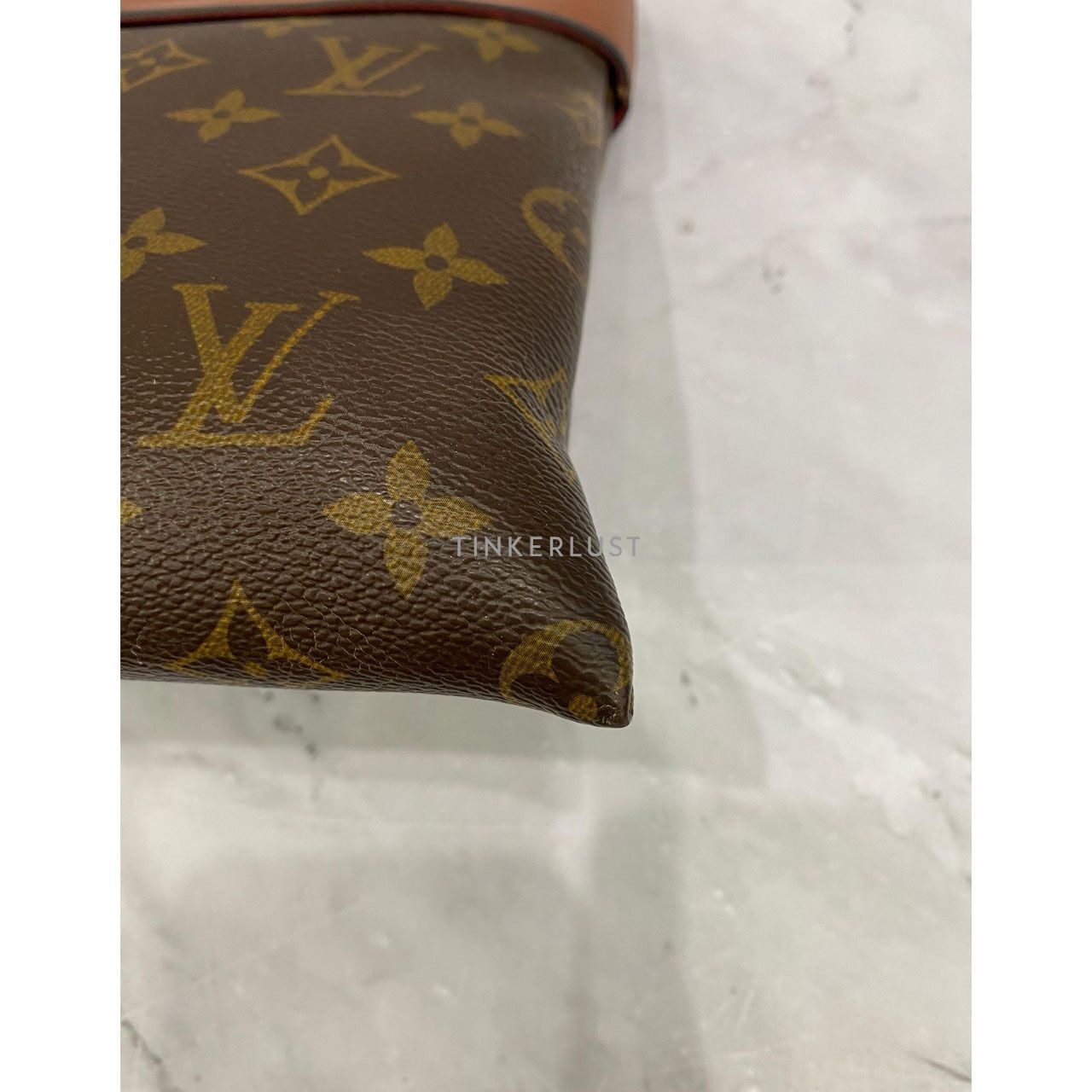 Louis Vuitton Pallas Monogram Caramel Pochette GHW 2017 Pouch