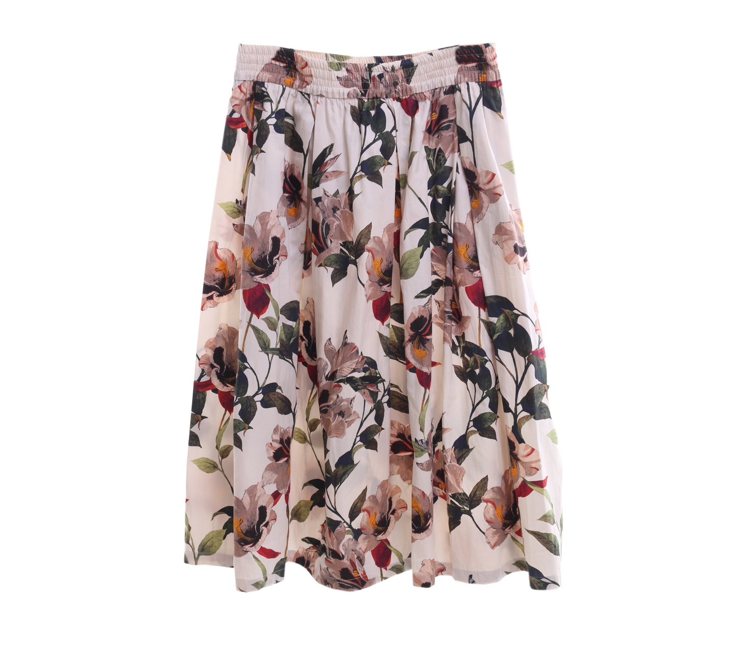 Zara Multi Colour Floral Midi Skirt