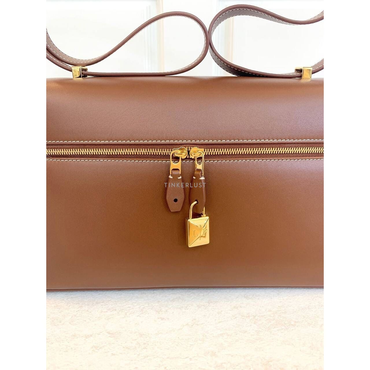 Loro Piana 27 Extra Pocket Kummel GHW Satchel Bag