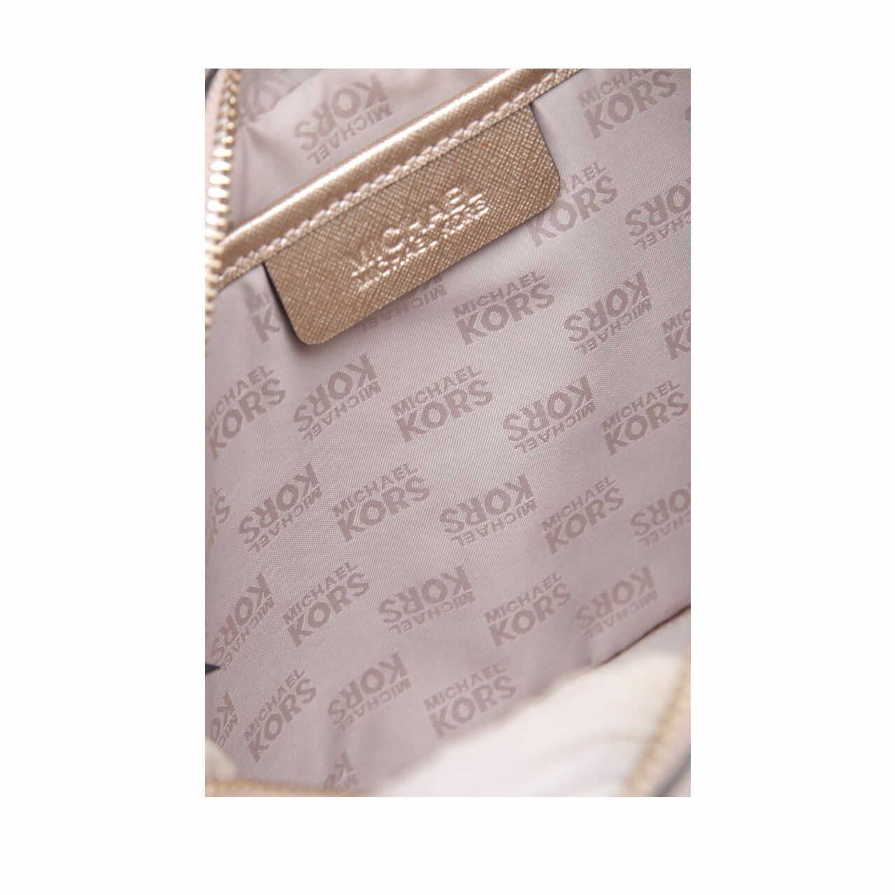 Michael Kors Pale Gold Jet Set Item Large EW Sling Bag