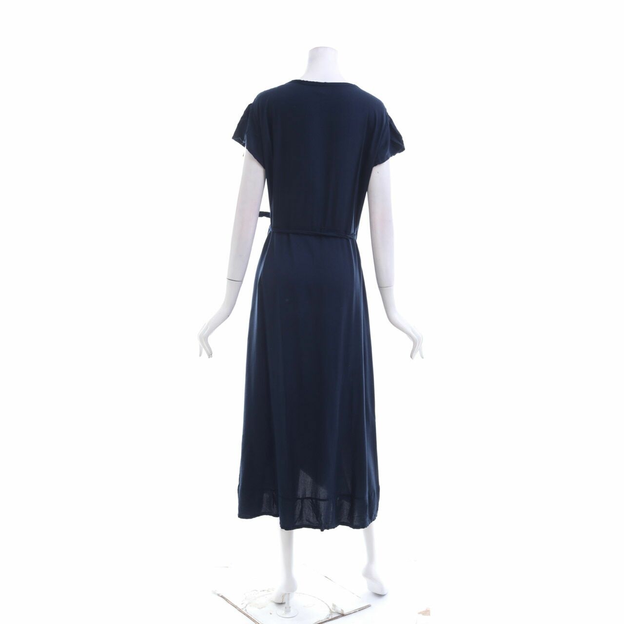 Private Collection Navy Wrap Long Dress