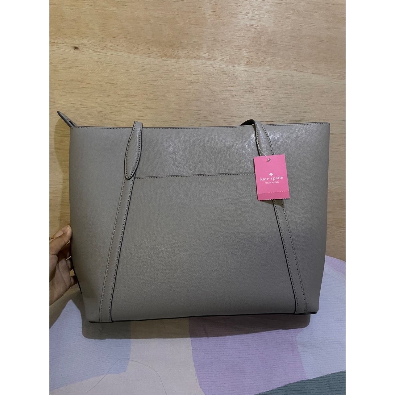 Kate Spade Light Grey Tote Bag